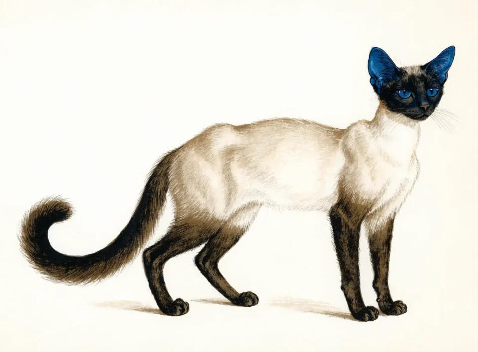 Illustrasjon av katterasen balineser