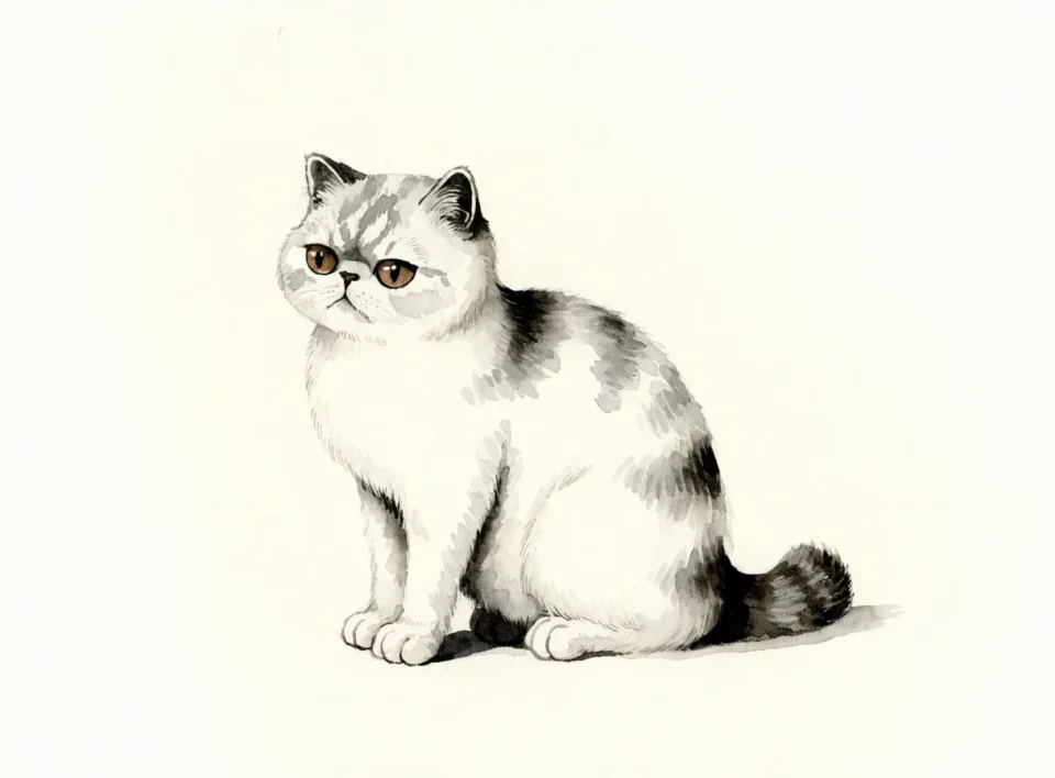 Illustrasjon av katterasen exotic