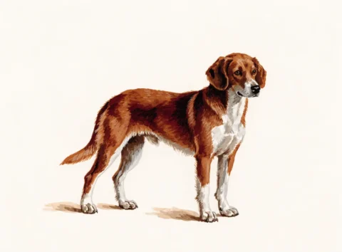 Illustrasjon av hunderasen hygenhund