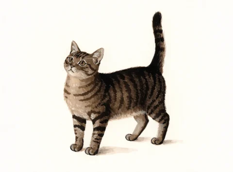 Illustrasjon av katterasen munchkin