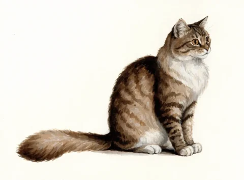 Illustrasjon av katterasen ragamuffin